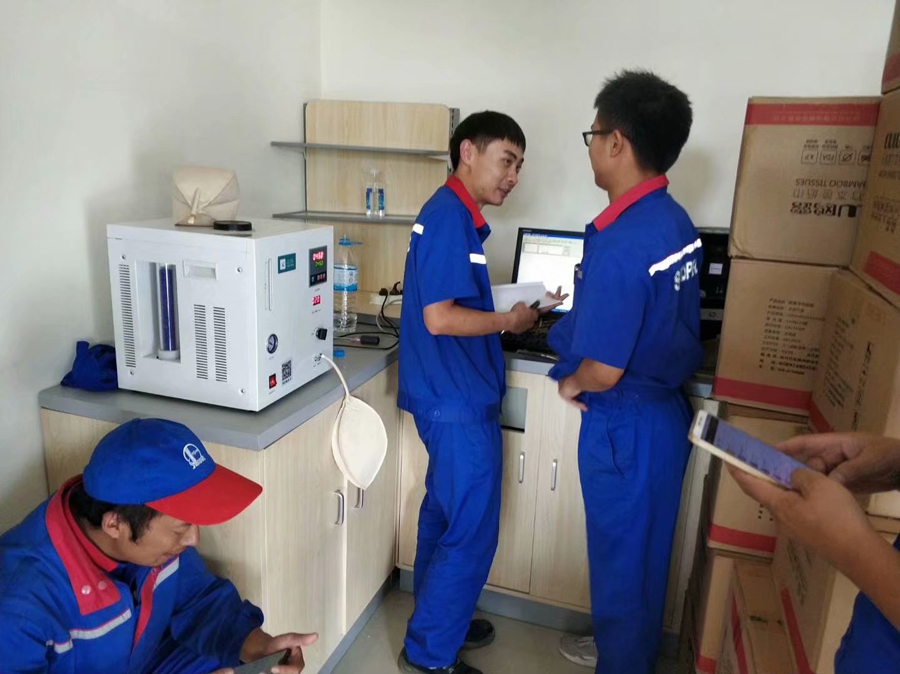 CNG分析儀安裝調(diào)試現(xiàn)場(chǎng)